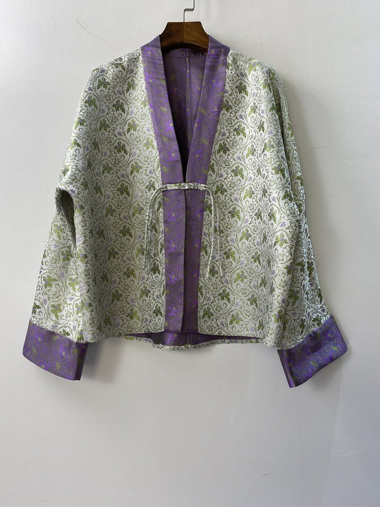 Double-sided Floral Long Sleeves Jacket