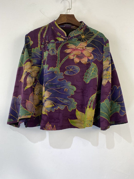 Casual Long Sleeve Lotus Top