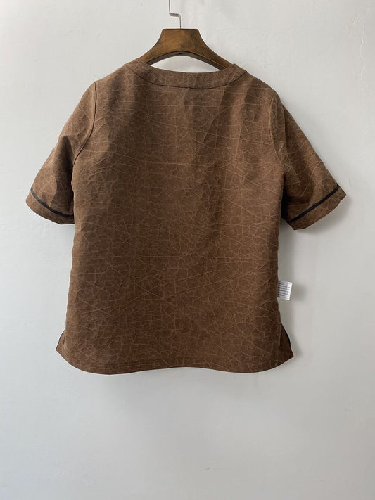 Double-sided Brown Cracked Top